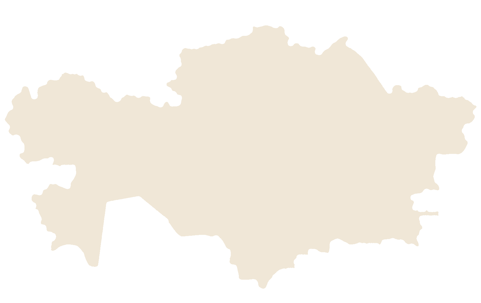 Форма карты Казахстана